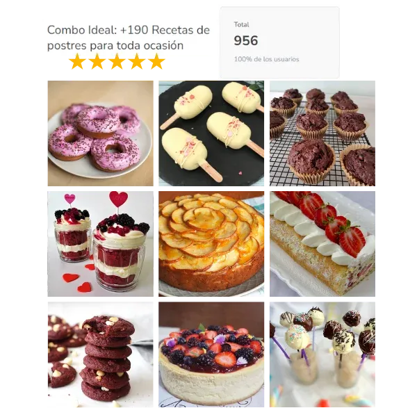 Postres en vasito, bizcochos, coberturas, rellenos, postres sin horno, galletas irresistibles, muffins, cupcake, postres para mesas dulces